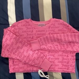 Forever 21 Juicy couture logo print drawstring sweatshirt